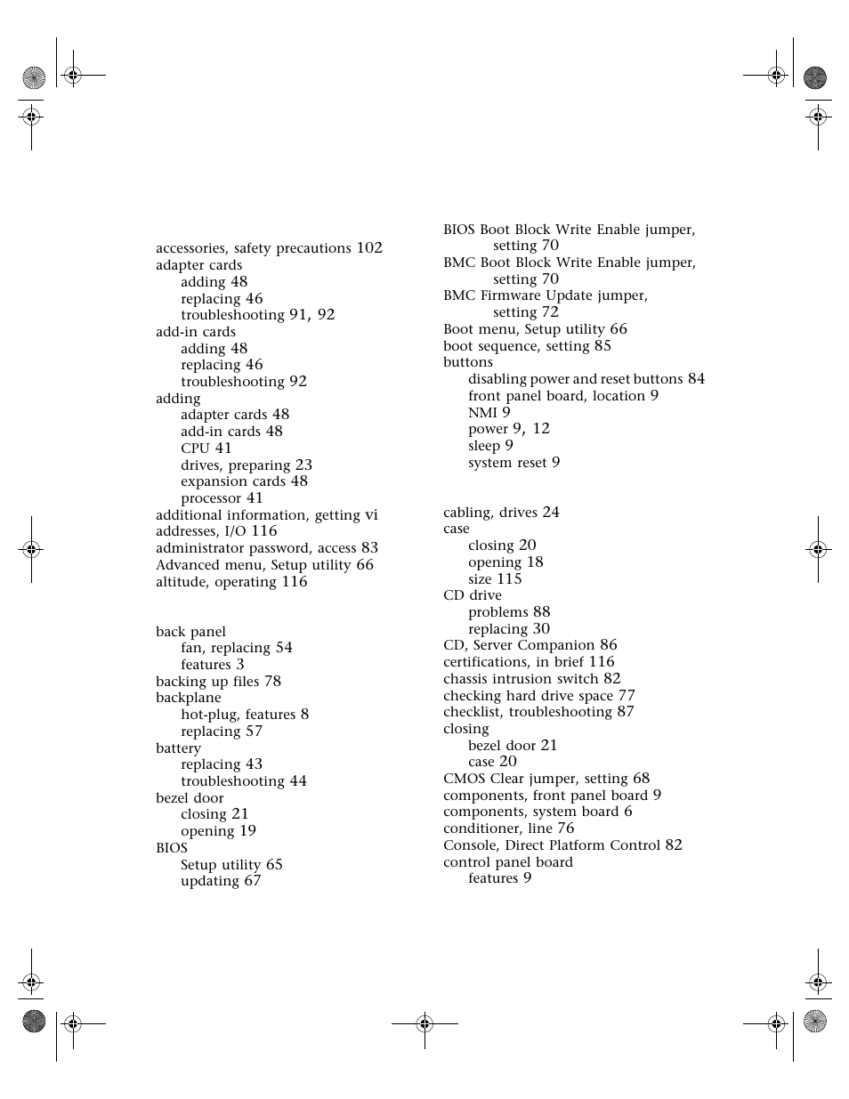 Index | Gateway 7250R User Manual | Page 128 / 135