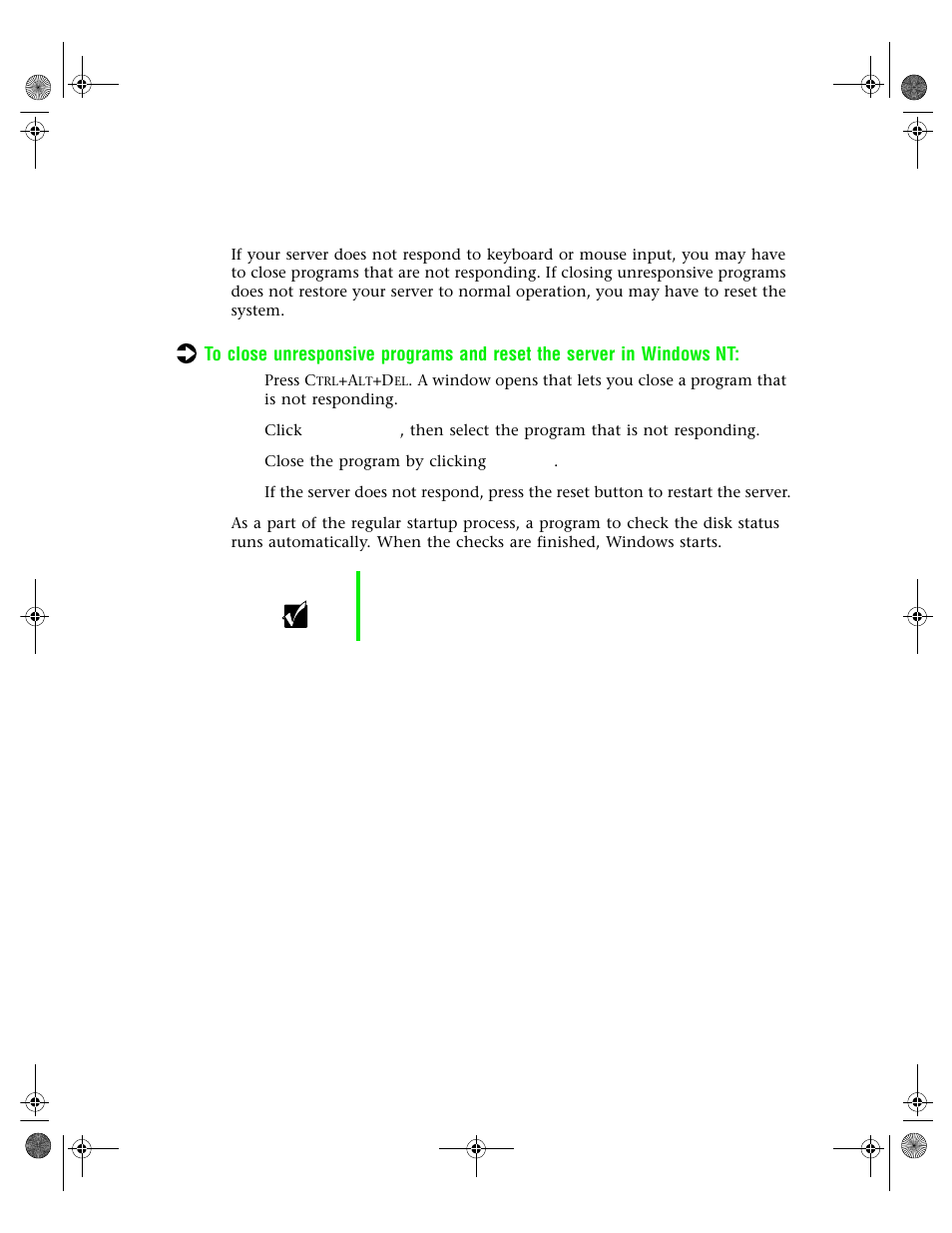 Resetting the server | Gateway 7250R User Manual | Page 22 / 135