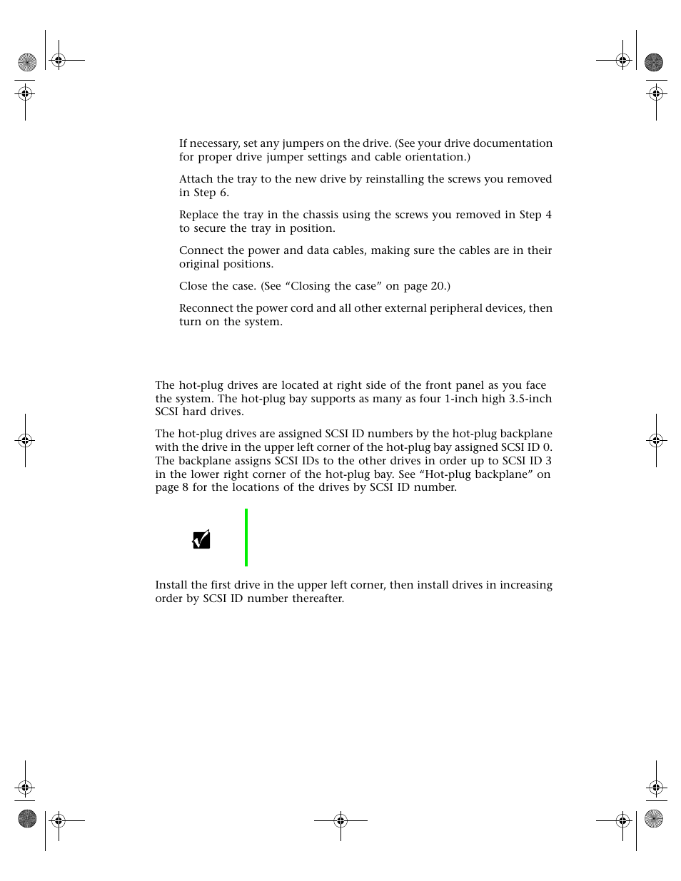 Replacing a hot-plug drive | Gateway 7250R User Manual | Page 33 / 135