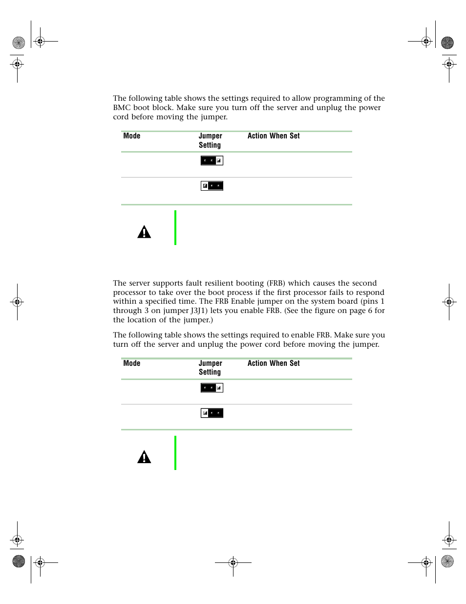 Frb enable jumper | Gateway 7250R User Manual | Page 78 / 135