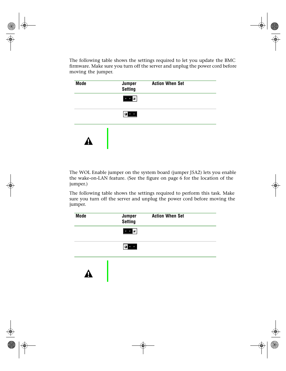 Wol enable jumper | Gateway 7250R User Manual | Page 80 / 135
