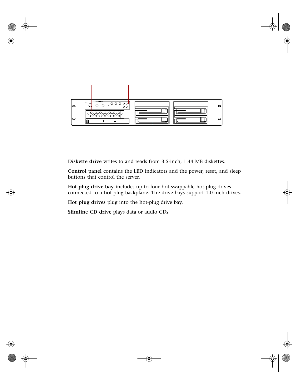 Front panel | Gateway 7250R User Manual | Page 9 / 135