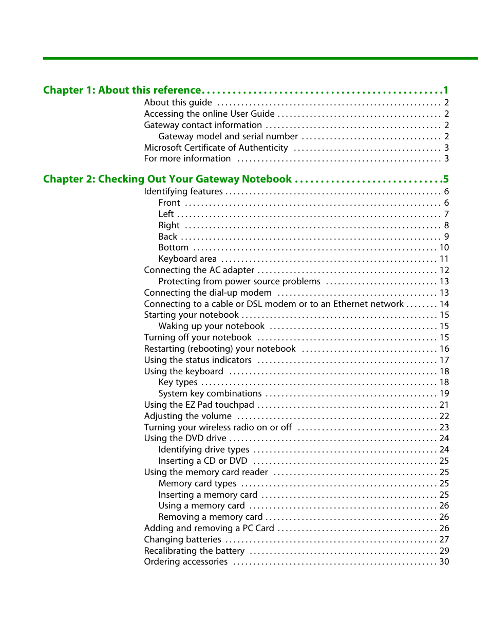 Gateway and 6000 Series User Manual | Page 3 / 66