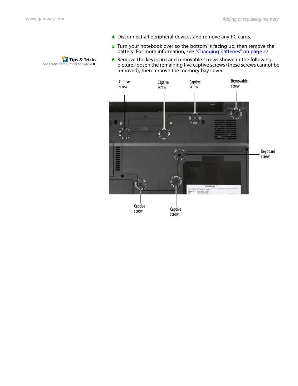 Gateway and 6000 Series User Manual | Page 37 / 66