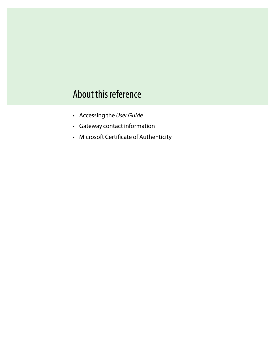 About this reference, Chapter 1: about this reference, Chapter 1 | Gateway and 6000 Series User Manual | Page 5 / 66