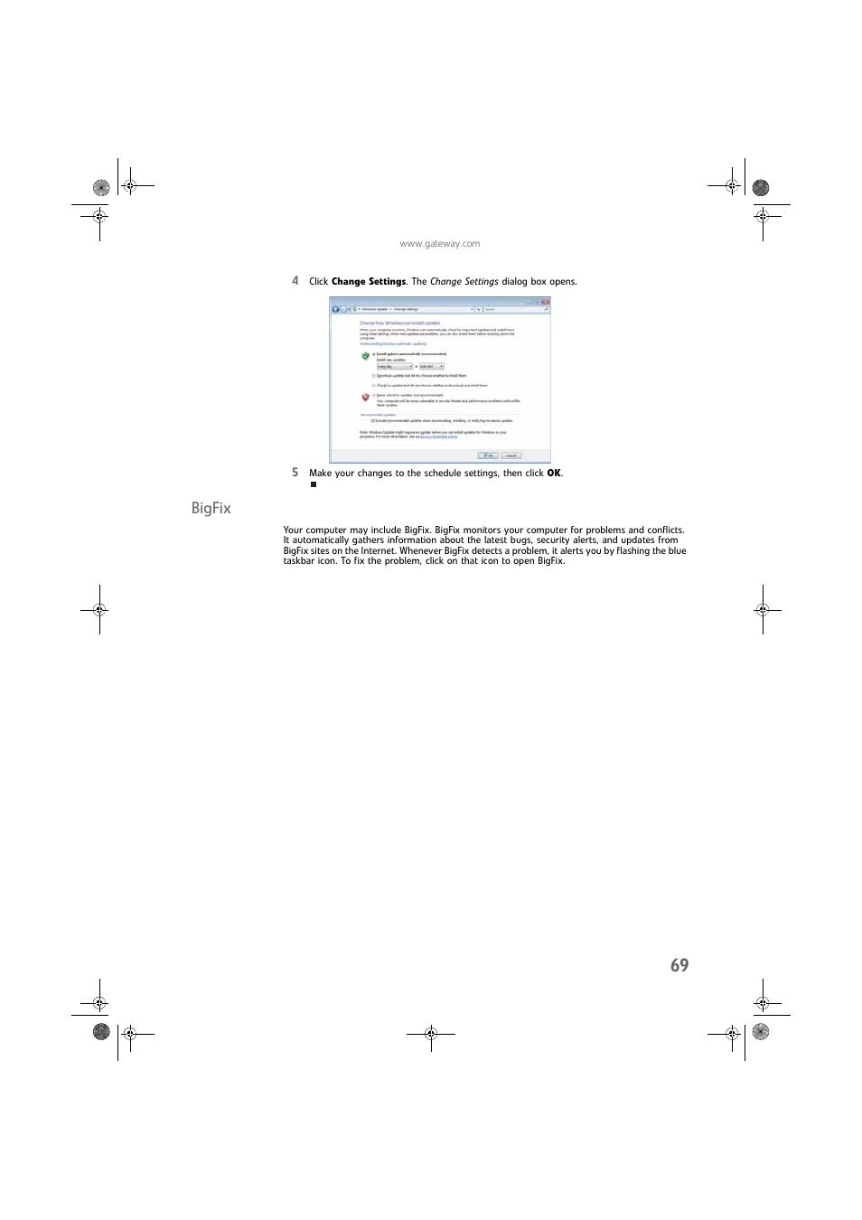 Bigfix | Gateway DX430X User Manual | Page 75 / 96