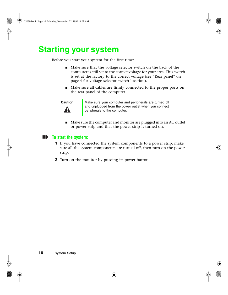 Starting your system | Gateway E-5400 User Manual | Page 17 / 130