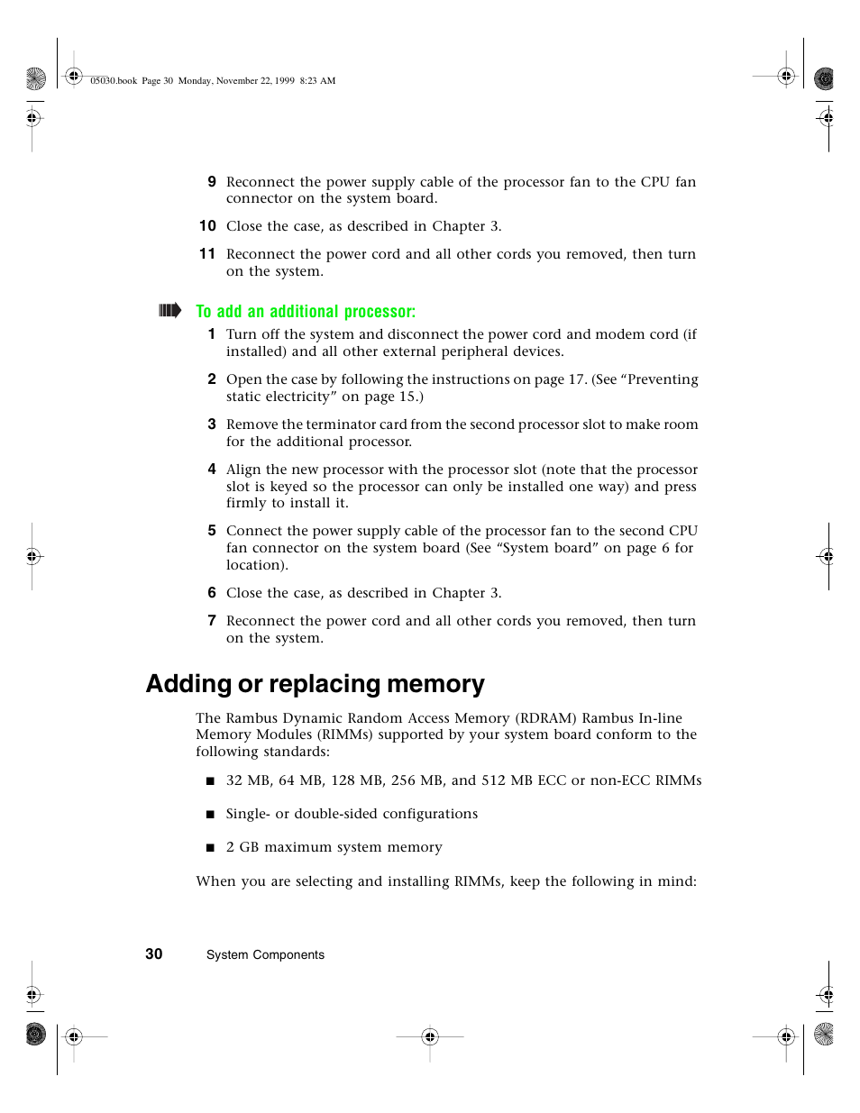 Adding or replacing memory | Gateway E-5400 User Manual | Page 37 / 130