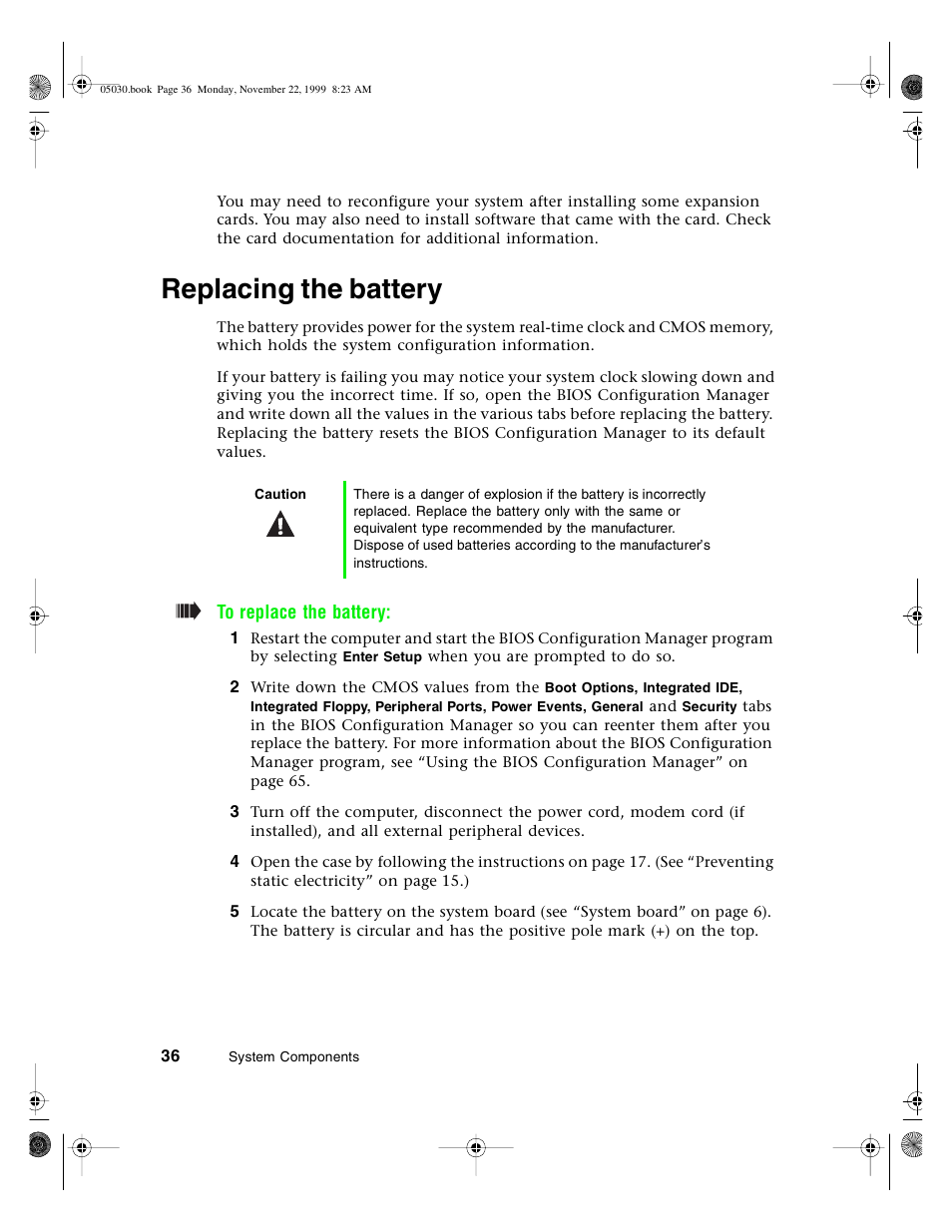 Replacing the battery | Gateway E-5400 User Manual | Page 43 / 130