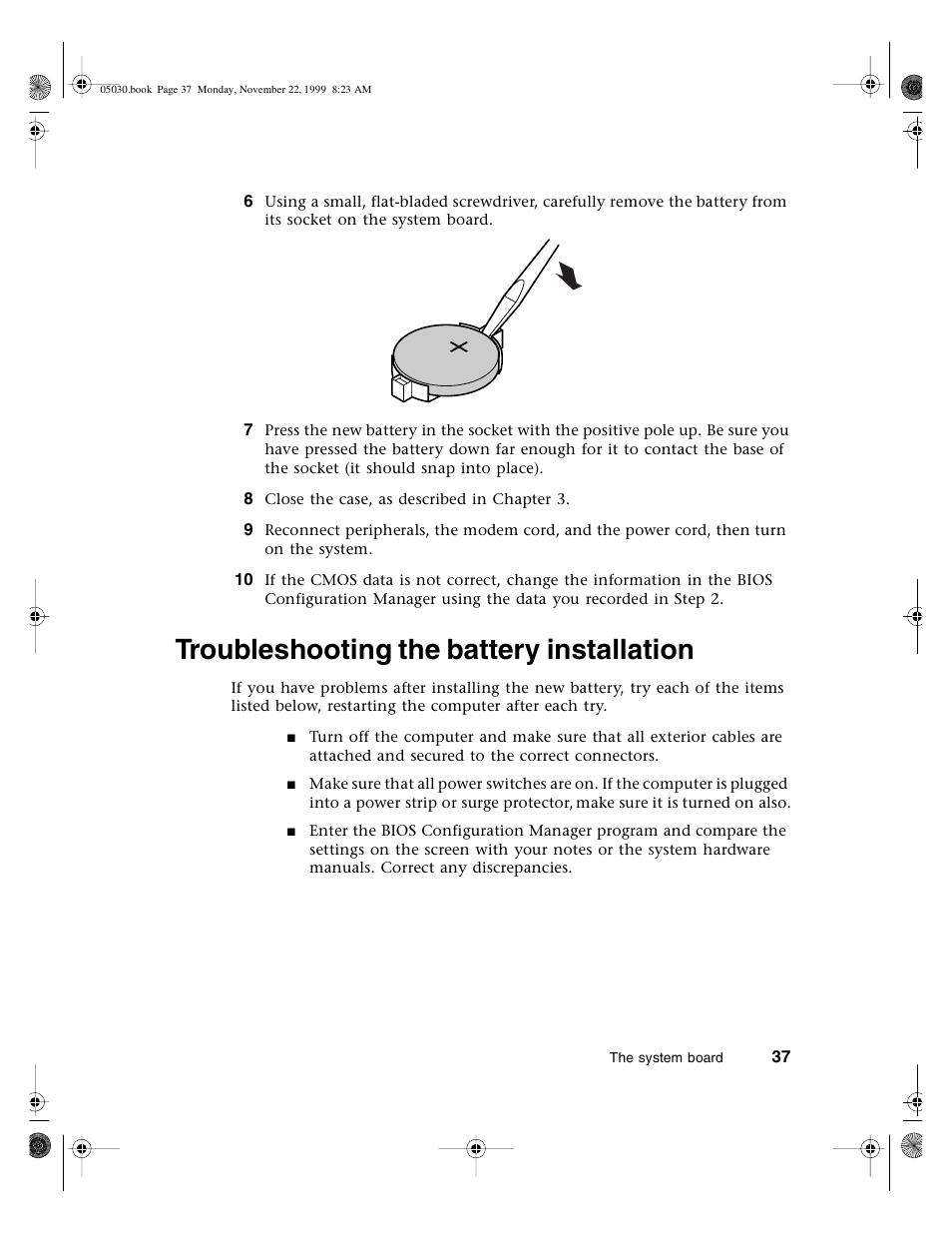 Troubleshooting the battery installation | Gateway E-5400 User Manual | Page 44 / 130