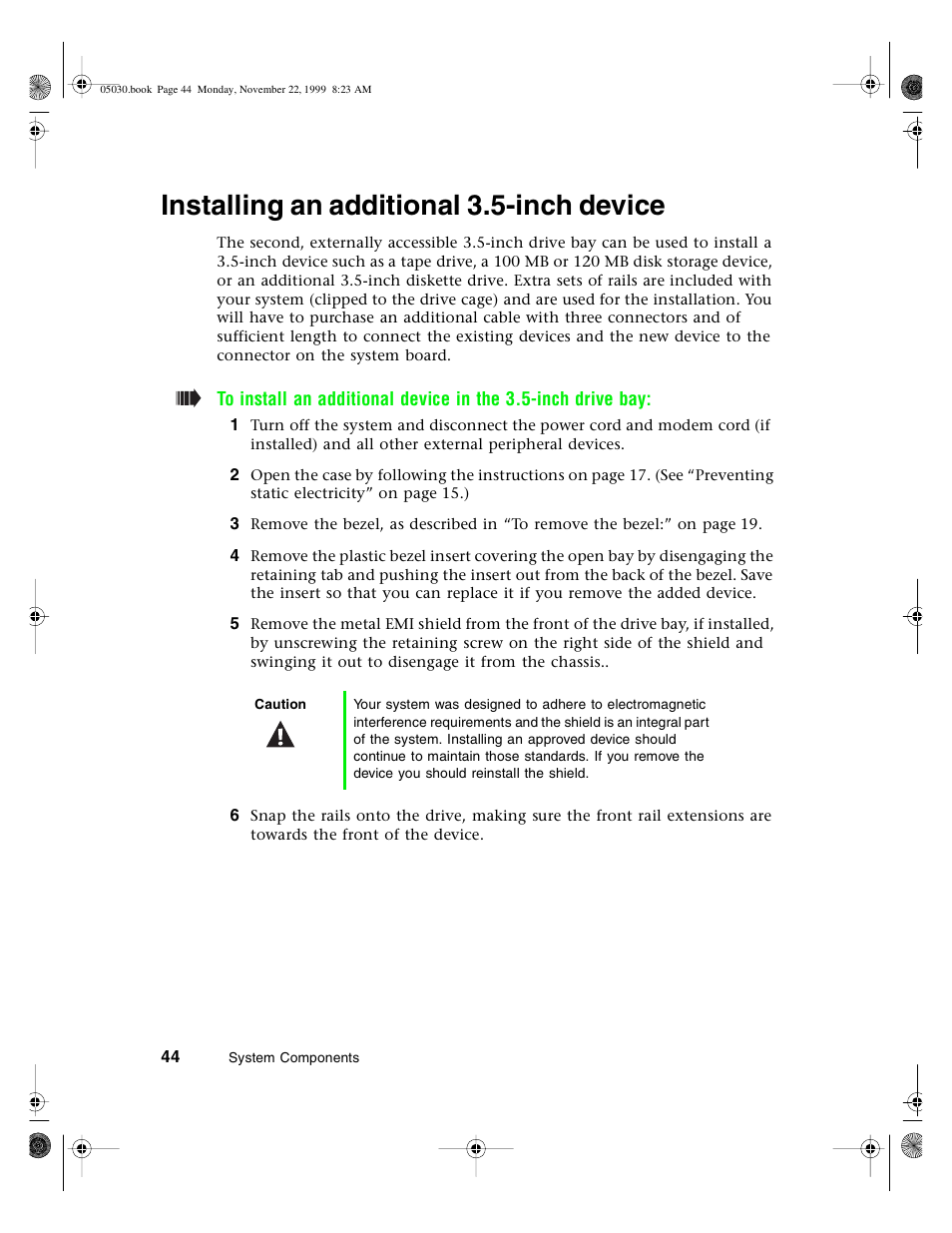 Installing an additional 3.5-inch device | Gateway E-5400 User Manual | Page 51 / 130