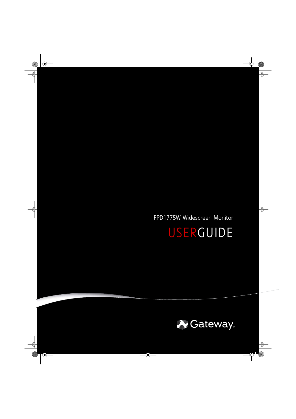 Gateway FPD1775W User Manual | 38 pages