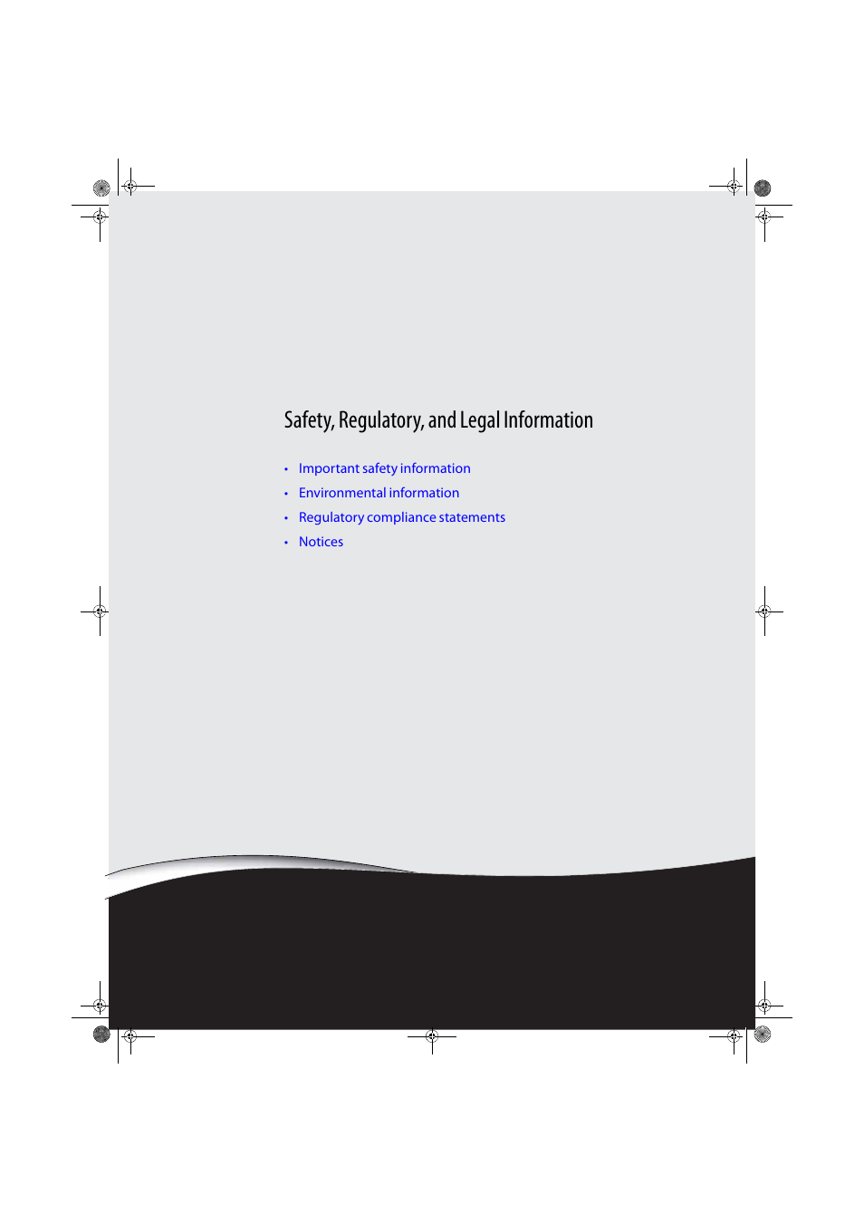 Safety, regulatory, and legal information | Gateway FPD1775W User Manual | Page 31 / 38