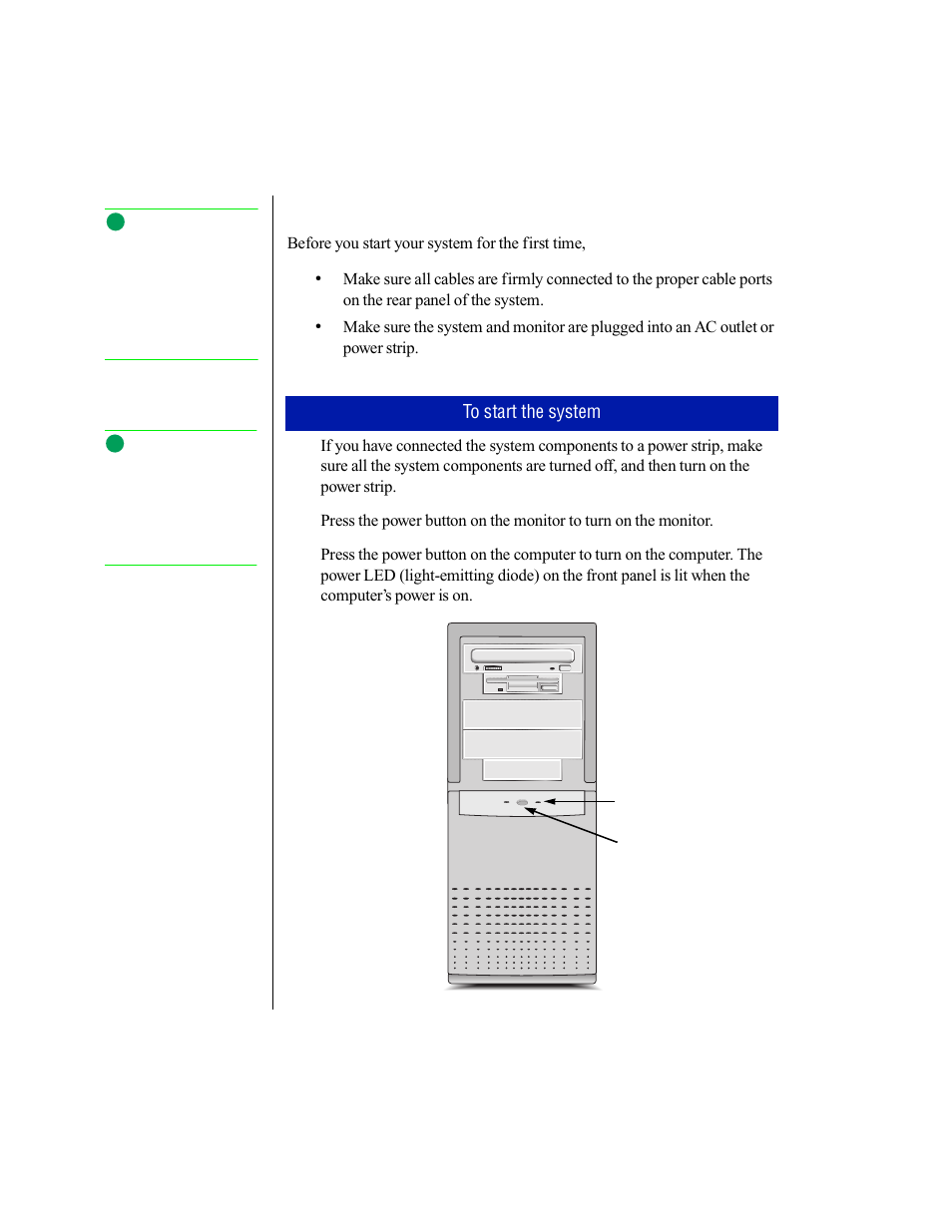 Starting your system | Gateway E-5200 User Manual | Page 13 / 46