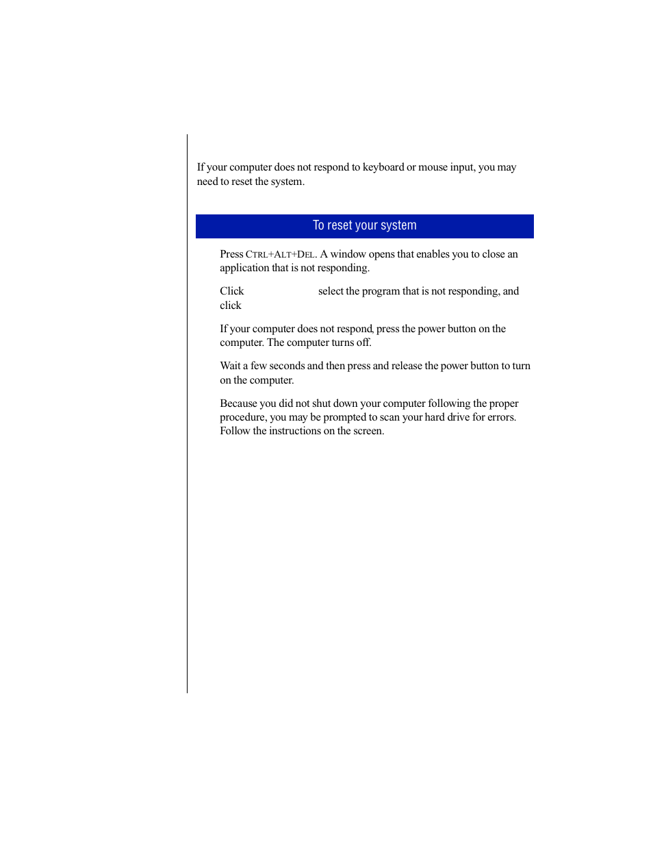 Resetting your system | Gateway E-5200 User Manual | Page 17 / 46