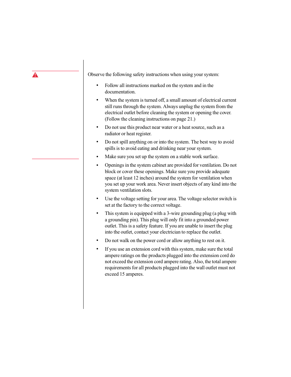 Safety instructions | Gateway E-5200 User Manual | Page 7 / 46