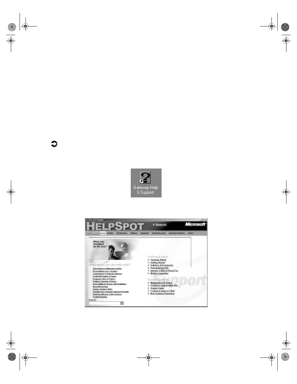 For more information, Helpspot | Gateway PC User Manual | Page 24 / 110