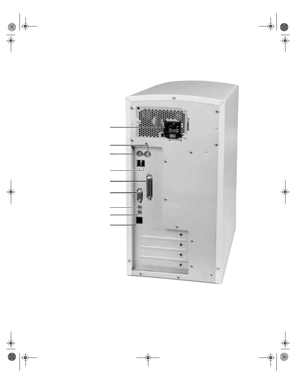 Computer back | Gateway PC User Manual | Page 7 / 110