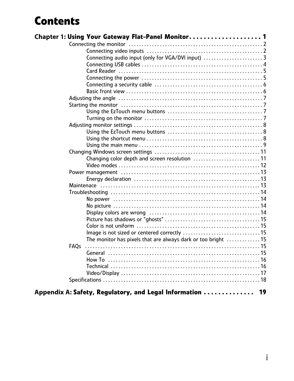 Gateway FHD2102 User Manual | Page 3 / 28