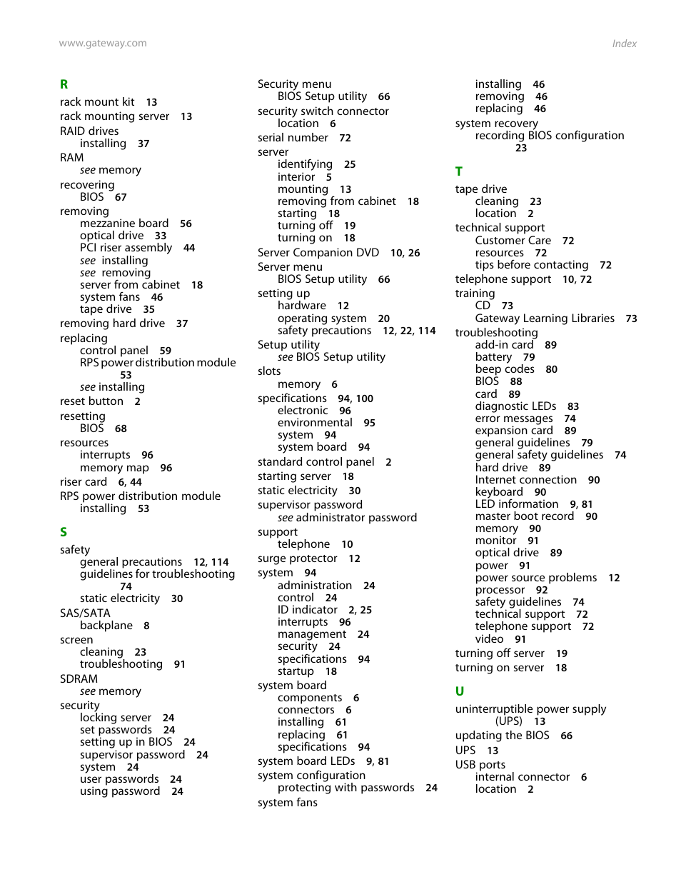 Gateway E-9525R User Manual | Page 127 / 130