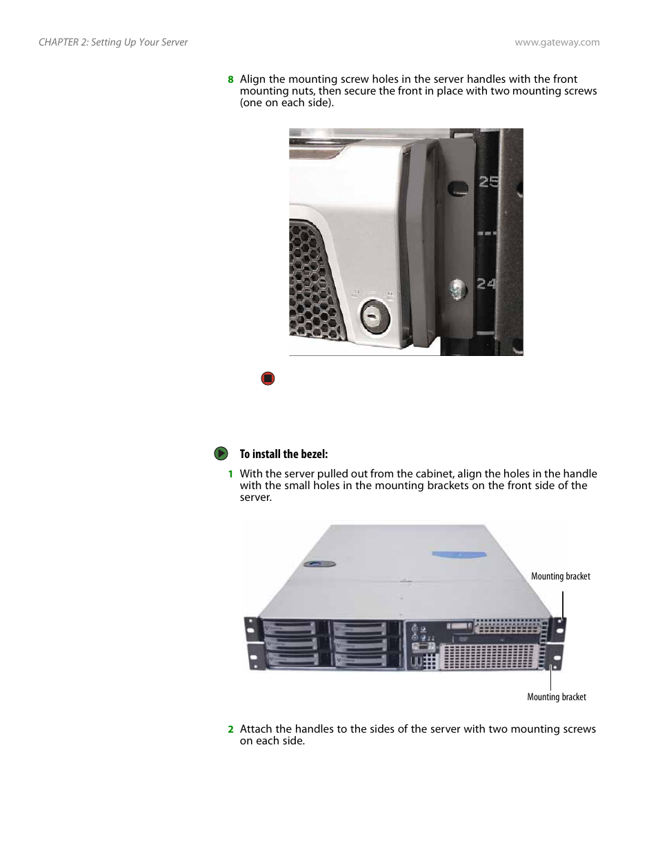 Installing the bezel | Gateway E-9525R User Manual | Page 22 / 130