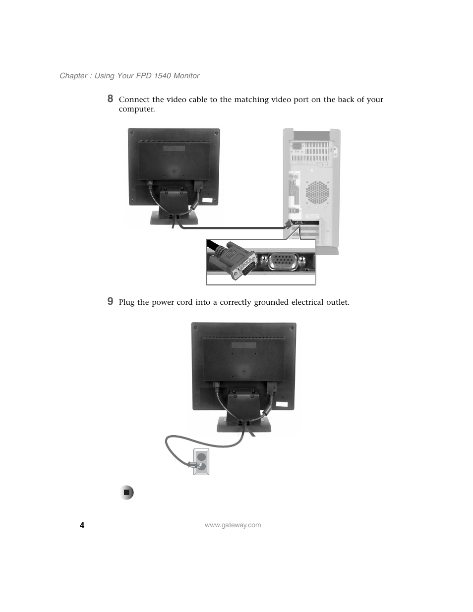 Gateway FPD 1540 User Manual | Page 8 / 32