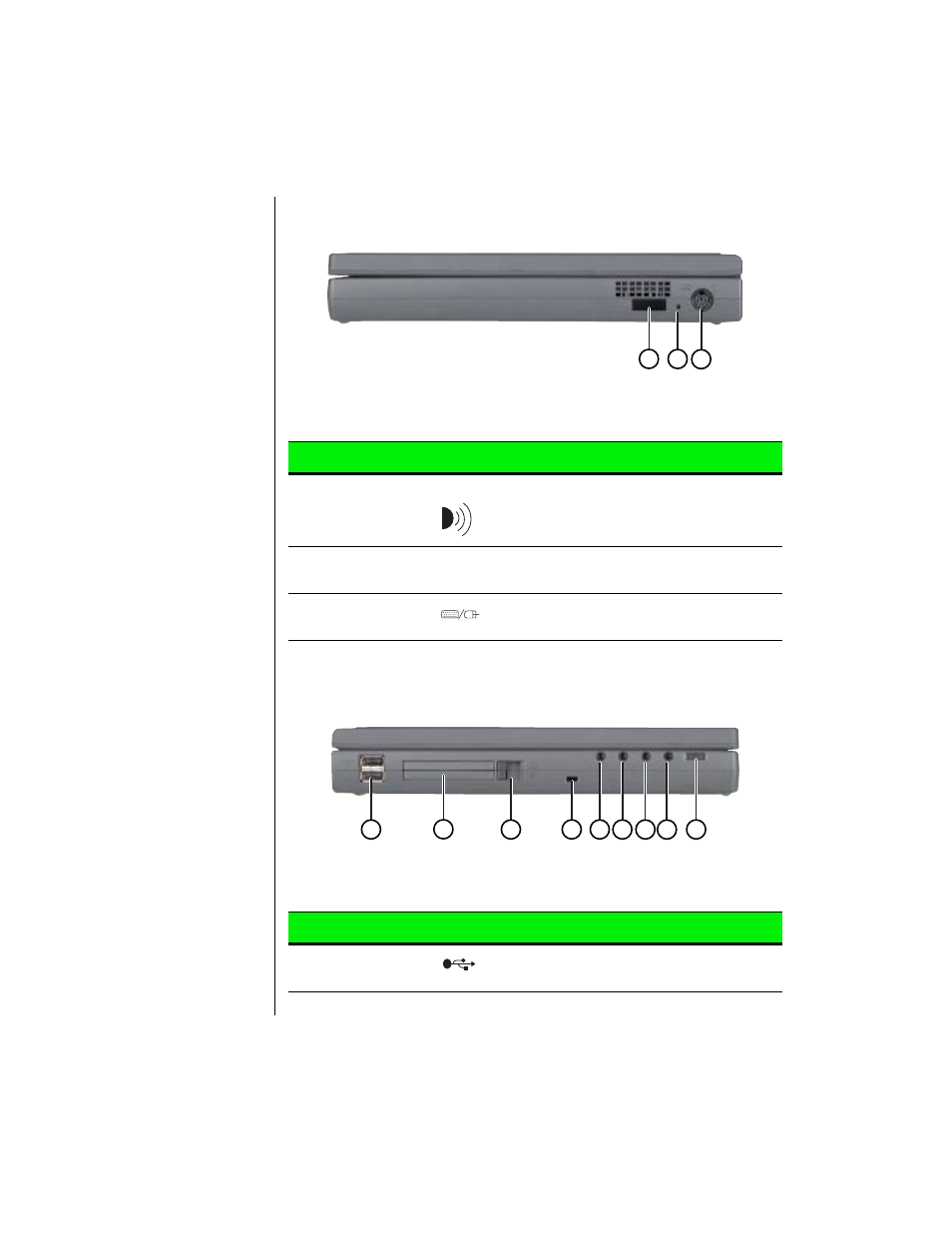 Right side, Left side, Right side left side | Gateway TM 5150 User Manual | Page 8 / 78