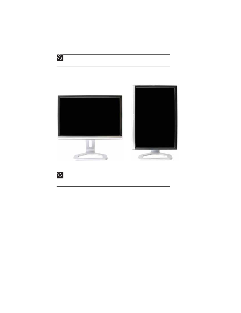 Adjusting the stand, Rotating the screen, Ergonomic guidelines | Screen height, Screen tilt, Rotating the screen ergonomic guidelines | Gateway FHD2400 User Manual | Page 12 / 38