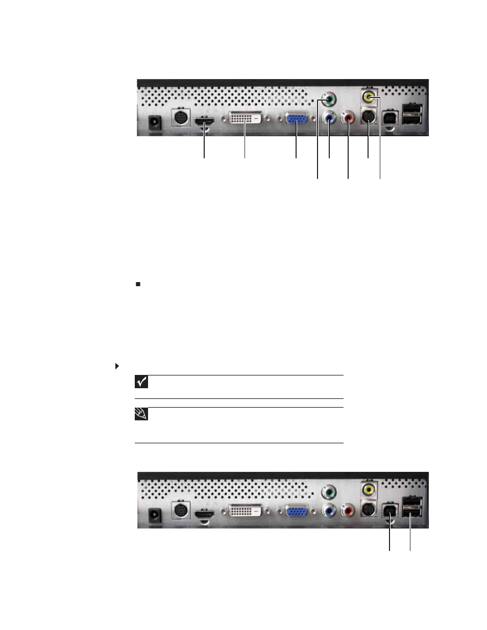 Connecting usb cables | Gateway FHD2400 User Manual | Page 8 / 38