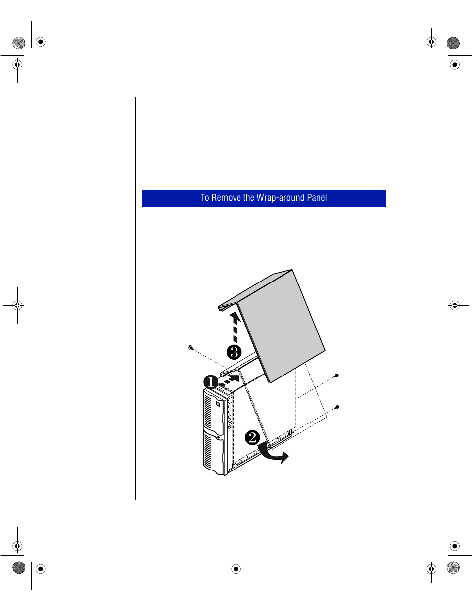 Removing the wrap-around panel | Gateway ALR 8300 User Manual | Page 16 / 128