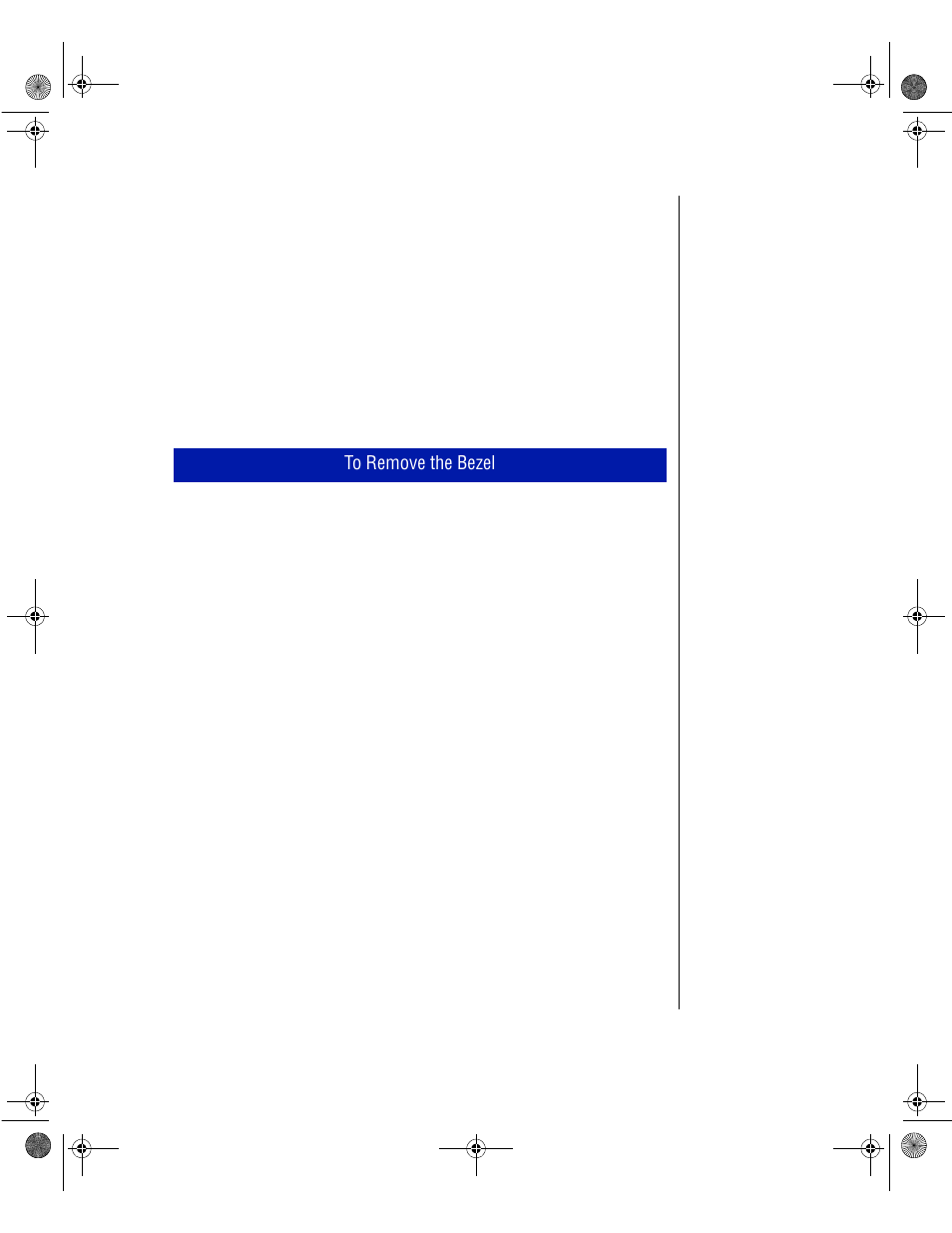 Removing the bezel | Gateway ALR 8300 User Manual | Page 17 / 128