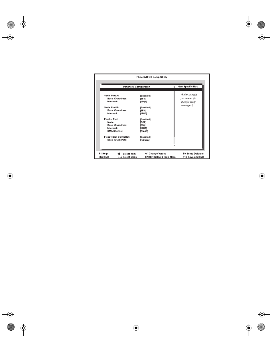 Peripheral configuration screen | Gateway ALR 8300 User Manual | Page 76 / 128