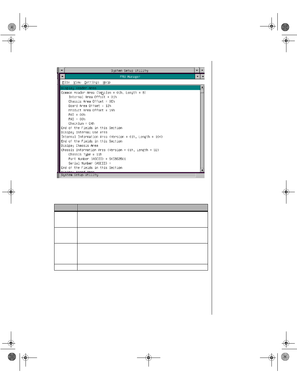 Figure 33: fru manager main window | Gateway ALR 9200 User Manual | Page 135 / 226