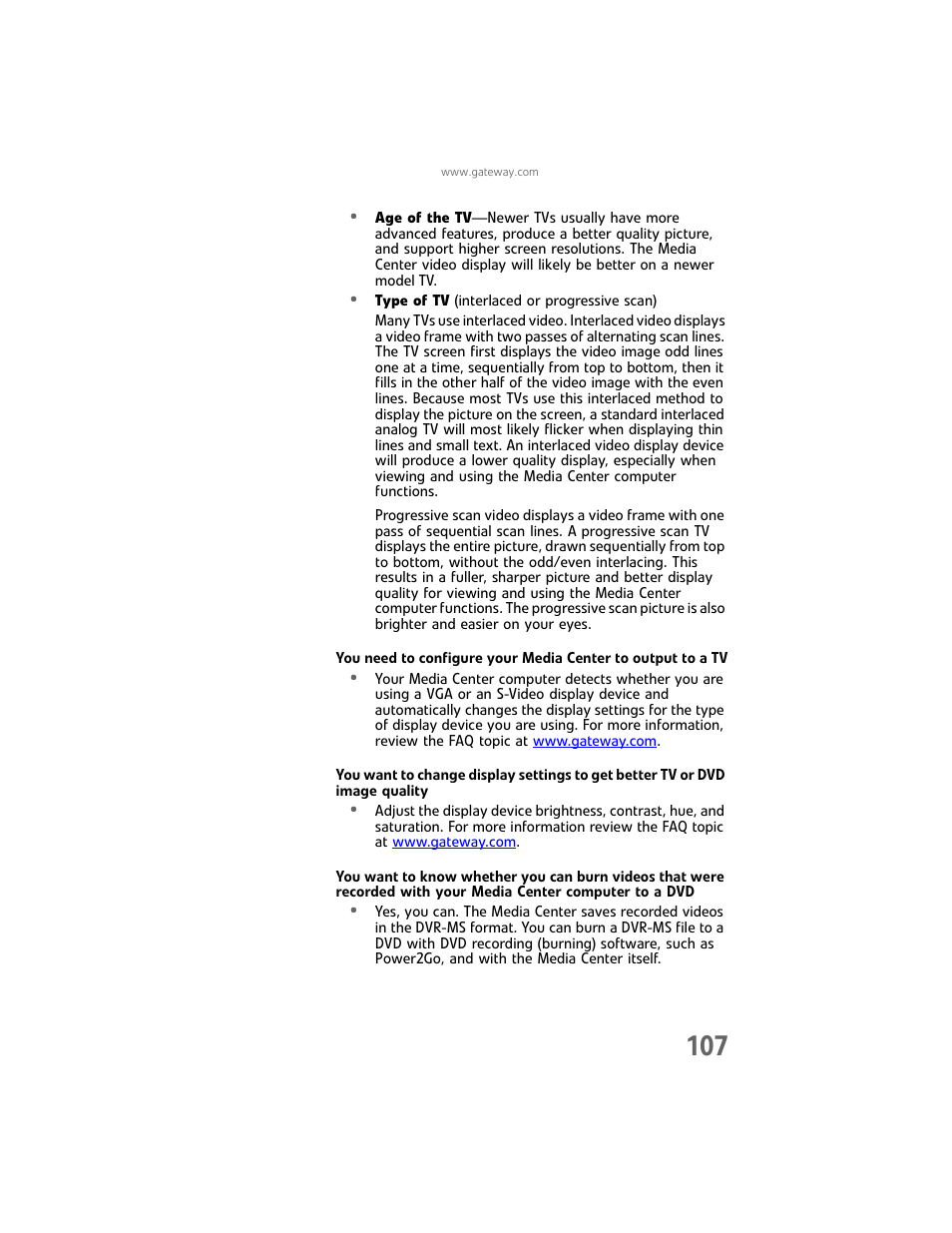 Gateway Laptop User Manual | Page 115 / 152