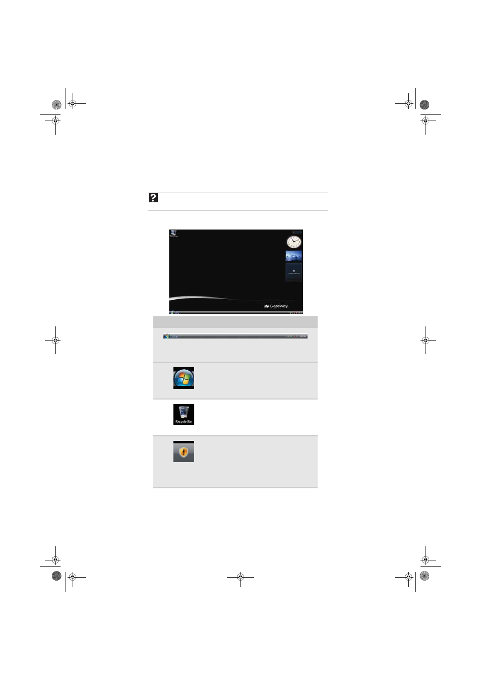 Using the windows desktop | Gateway eMachine 3 User Manual | Page 12 / 96