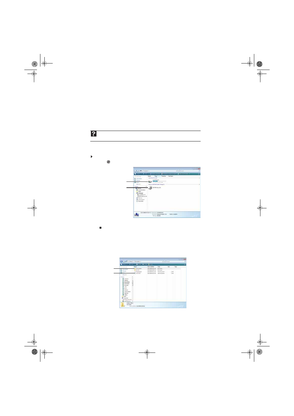 Working with files and folders, Viewing drives, Creating folders | Viewing drives creating folders | Gateway eMachine 3 User Manual | Page 16 / 96