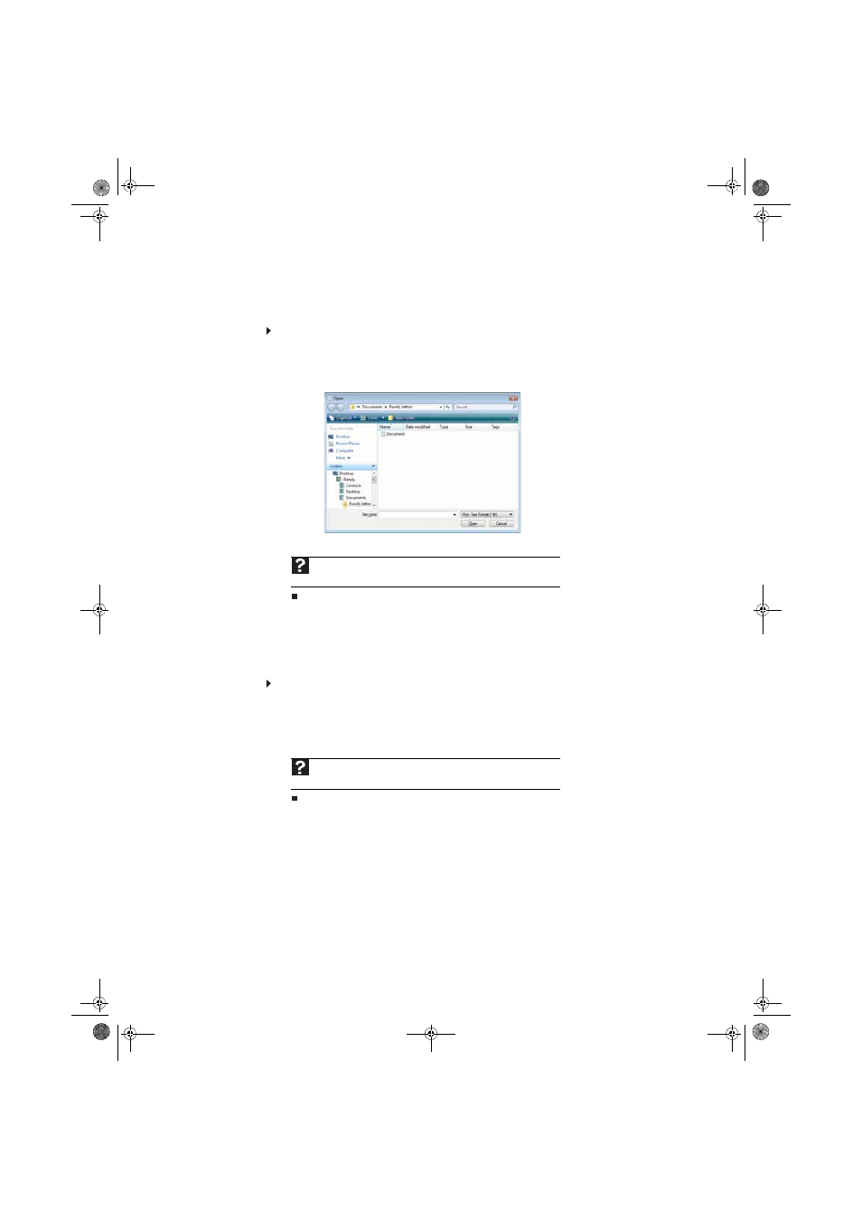 Opening a document, To open a document, Printing a document | To print a document, Opening a document printing a document | Gateway eMachine 3 User Manual | Page 22 / 96