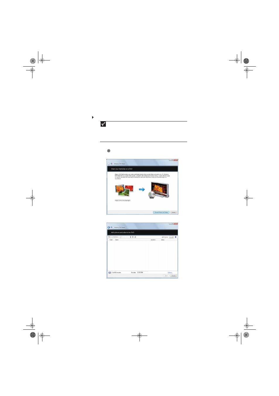 Creating a video dvd, Creating a video dvd using windows dvd maker, To create a video dvd using windows dvd maker | Gateway eMachine 3 User Manual | Page 43 / 96