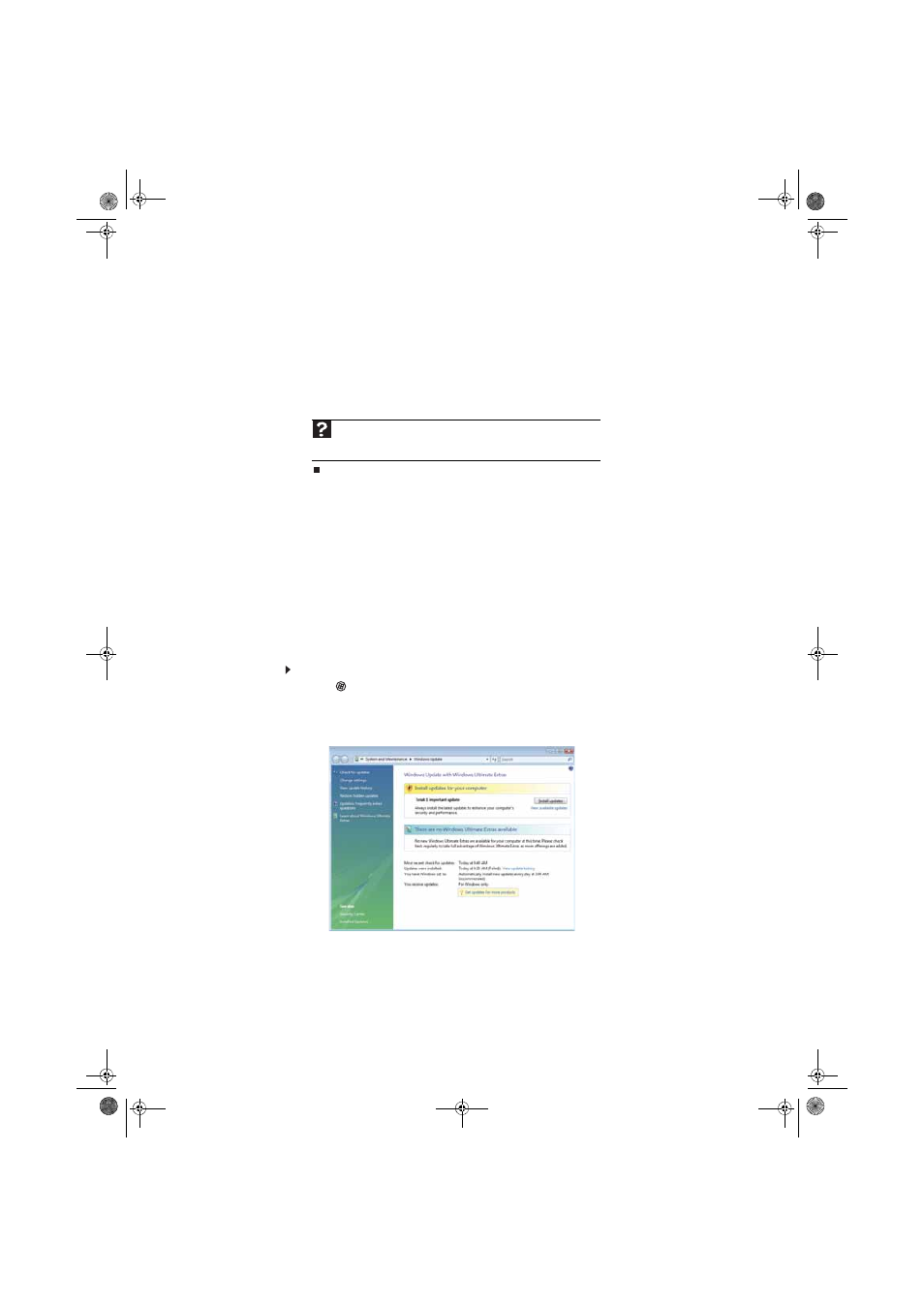 Security updates, Windows update, To update windows | Gateway eMachine 3 User Manual | Page 68 / 96