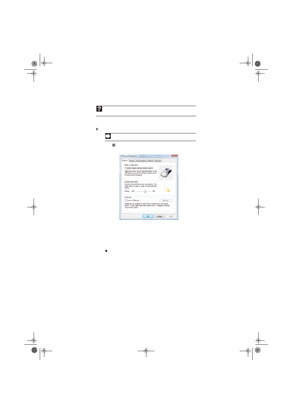 Changing mouse settings, To change your mouse settings, Adding and modifying user accounts | User account tips | Gateway eMachine 3 User Manual | Page 79 / 96