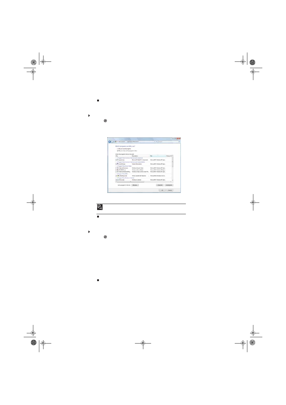 Restricting specific programs, To restrict specific programs, Creating activity reports | Gateway eMachine 3 User Manual | Page 88 / 96