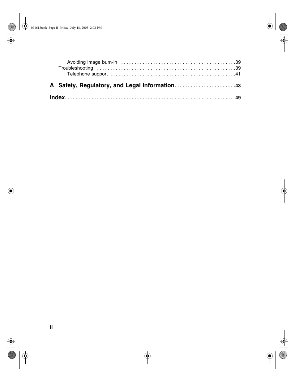 Gateway GTW-P46M103 User Manual | Page 4 / 58