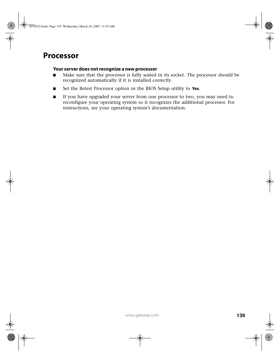 Processor | Gateway 9415 User Manual | Page 144 / 188