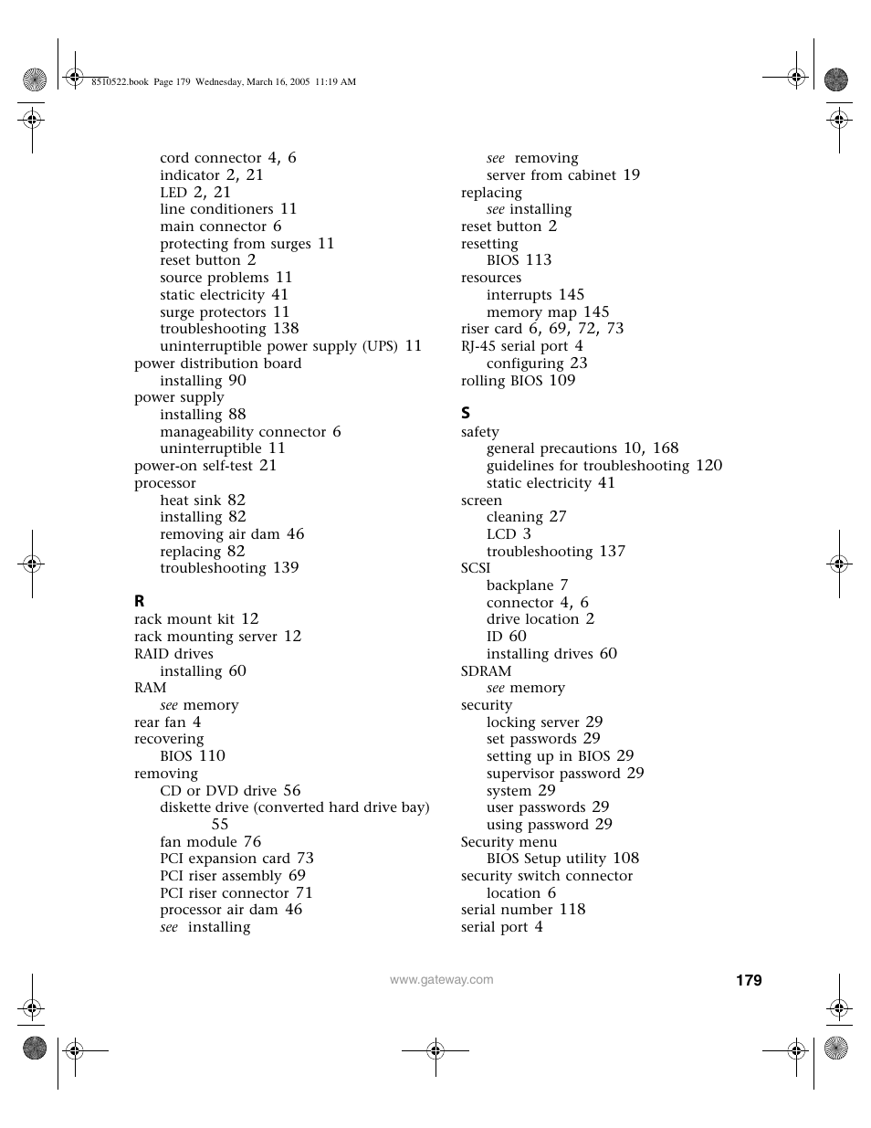 Gateway 9415 User Manual | Page 184 / 188