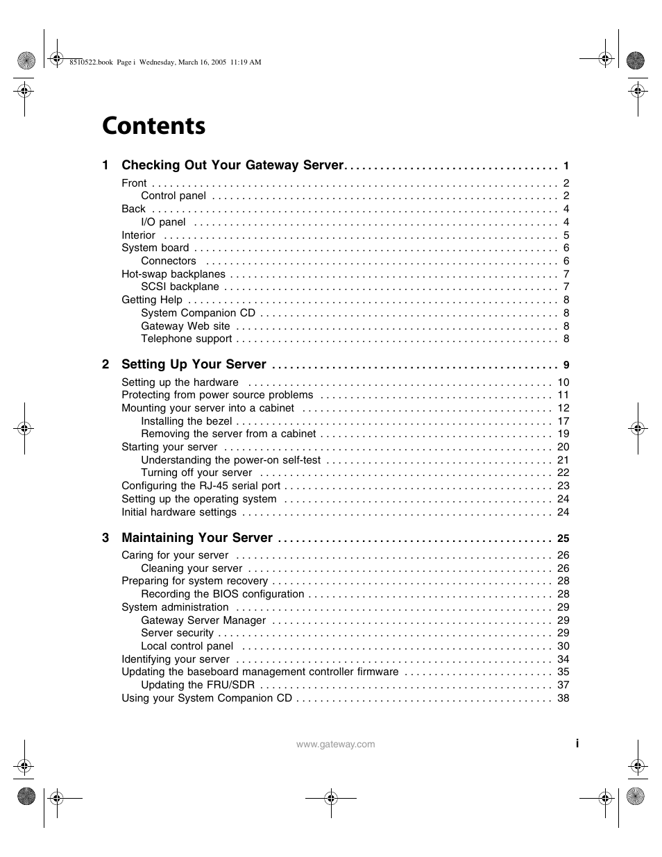 Gateway 9415 User Manual | Page 2 / 188