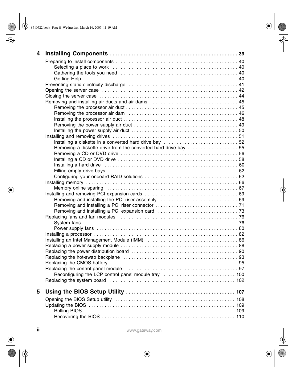 Gateway 9415 User Manual | Page 3 / 188
