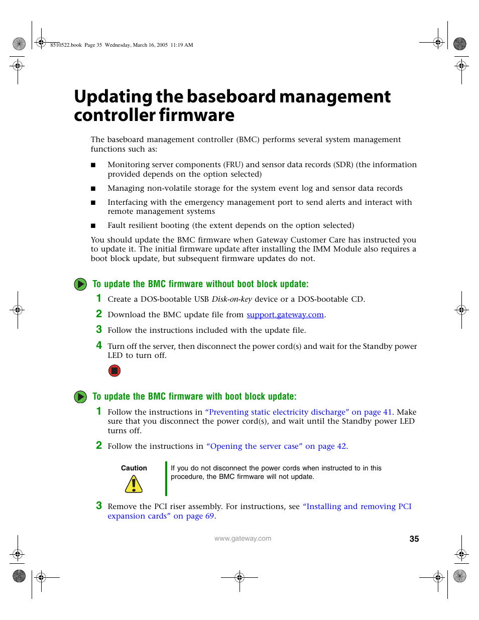 Gateway 9415 User Manual | Page 40 / 188