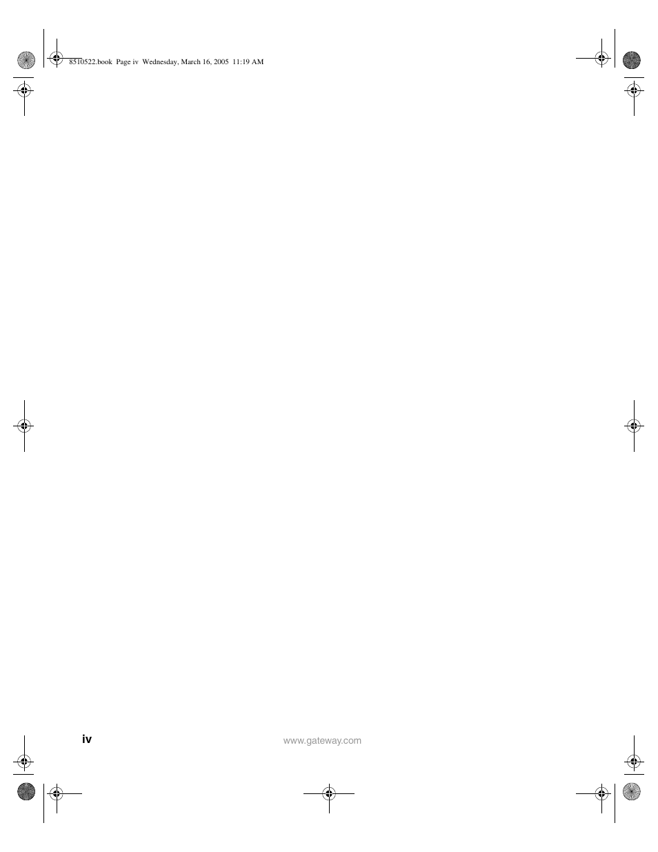 Gateway 9415 User Manual | Page 5 / 188