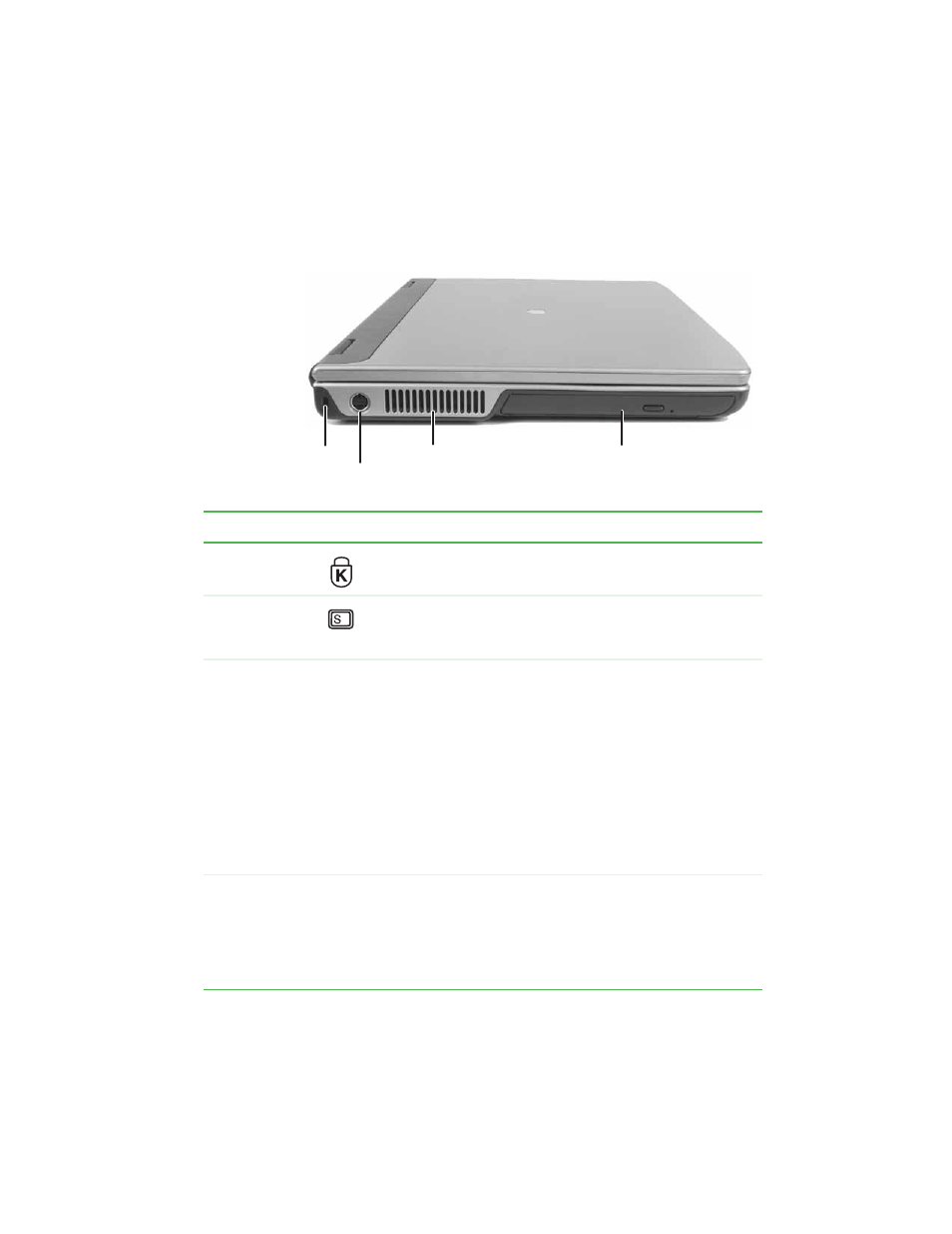 Left side | Gateway M460 User Manual | Page 17 / 154