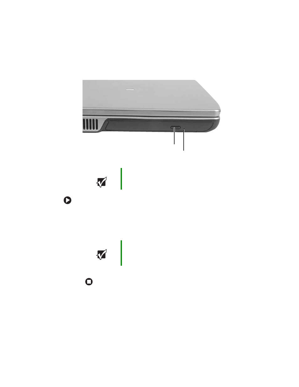 Inserting a cd or dvd | Gateway M460 User Manual | Page 55 / 154